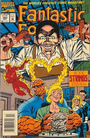Fantastic Four (Vol. 1) 393 (Newsstand) published by Marvel with cover art by Paul Ryan