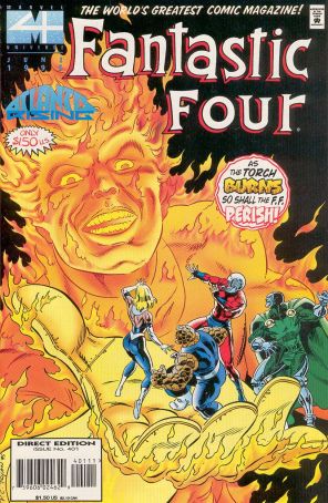 Fantastic Four (Vol. 1) 401 published by Marvel with cover art by Paul Ryan