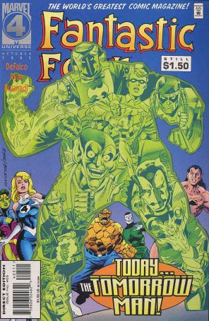 Fantastic Four (Vol. 1) 405 (with card) published by Marvel with cover art by Paul Ryan