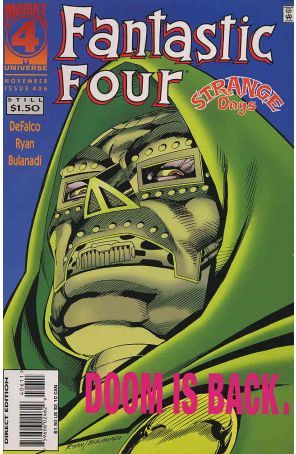 Fantastic Four (Vol. 1) 406 published by Marvel with cover art by Paul Ryan