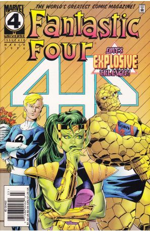 Fantastic Four (Vol. 1) 410 (Newsstand) published by Marvel with cover art by Paul Ryan