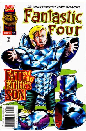 Fantastic Four (Vol. 1) 414 published by Marvel with cover art by Paul Ryan