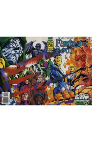 Fantastic Four (Vol. 1) 416 published by Marvel with cover art by Carlos Pacheco