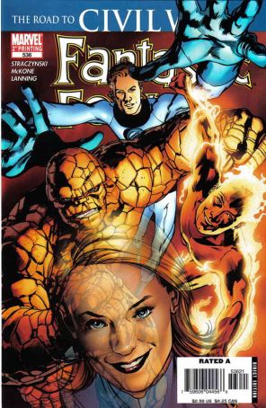 Fantastic Four (Vol. 1) 536 (2nd) published by Marvel with cover art by Bryan Hitch
