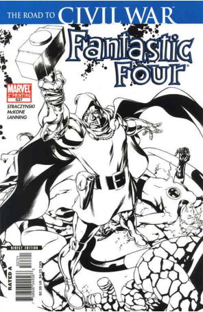 Fantastic Four (Vol. 1) 537 (2nd) published by Marvel with cover art by Mike McKone