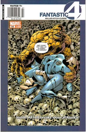 Fantastic Four (Vol. 1) 556 (Newsstand) published by Marvel with cover art by Bryan Hitch
