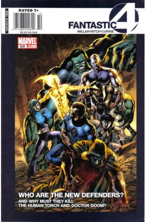 Fantastic Four (Vol. 1) 559 (Newsstand) published by Marvel with cover art by Bryan Hitch