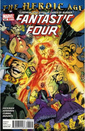 Fantastic Four (Vol. 1) 580 published by Marvel with cover art by Alan Davis