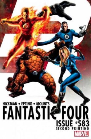 Fantastic Four (Vol. 1) 583 (2nd) published by Marvel with cover art by Steve Epting