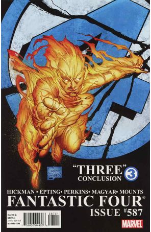 Fantastic Four (Vol. 1) 587 (2nd) published by Marvel with cover art by Joe Quesada