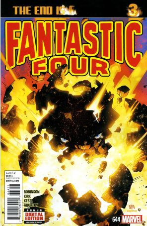 Fantastic Four (Vol. 1) 644 published by Marvel with cover art by Leonard Kirk