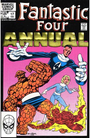 Fantastic Four (Vol. 1) Annual 17 published by Marvel with cover art by John Byrne