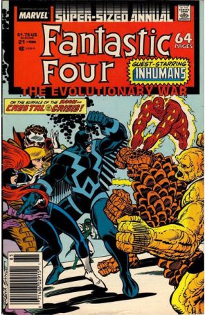 Fantastic Four (Vol. 1) Annual 21 (Newsstand) published by Marvel with cover art by Ron Frenz