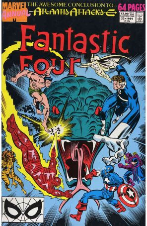 Fantastic Four (Vol. 1) Annual 22 published by Marvel with cover art by Ron Frenz