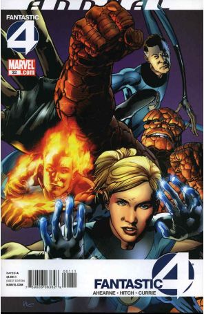 Fantastic Four (Vol. 1) Annual 32 published by Marvel with cover art by Bryan Hitch