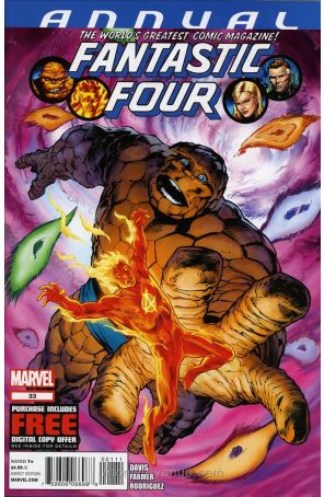Fantastic Four (Vol. 1) Annual 33 published by Marvel with cover art by Alan Davis