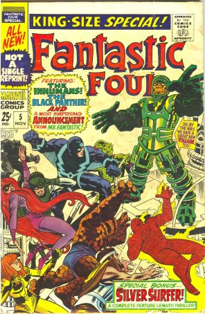 Fantastic Four (Vol. 1) Annual 5 published by Marvel with cover art by Jack Kirby