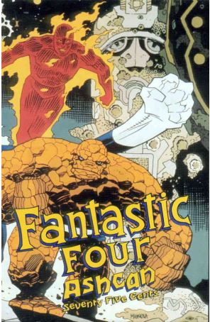 Fantastic Four (Vol. 1) Ashcan 1 published by Marvel with cover art by Mike Mignola