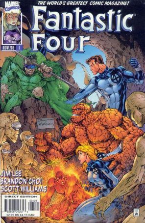 Fantastic Four (Vol. 2) 1B published by Marvel with cover art by Brett Booth
