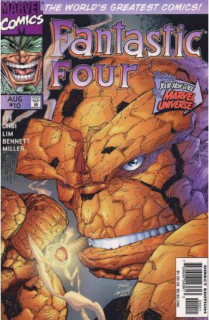 Fantastic Four (Vol. 2) 10 published by Marvel with cover art by Jim Lee
