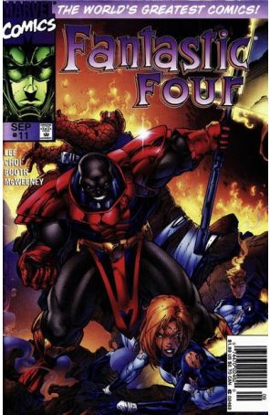 Fantastic Four (Vol. 2) 11 (Newsstand) published by Marvel with cover art by Brett Booth