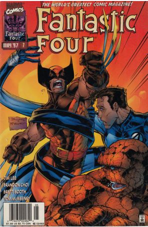 Fantastic Four (Vol. 2) 7 (Newsstand) published by Marvel with cover art by Brett Booth