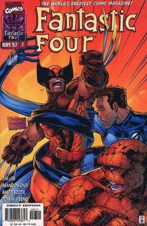 Fantastic Four (Vol. 2) 7 published by Marvel with cover art by Brett Booth