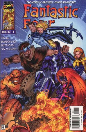 Fantastic Four (Vol. 2) 8 published by Marvel with cover art by Brett Booth