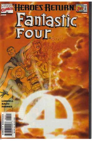 Fantastic Four (Vol. 3) 1A published by Marvel with cover art by Alan Davis