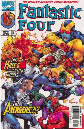 Fantastic Four (Vol. 3) 16 published by Marvel with cover art by Salvador Larroca