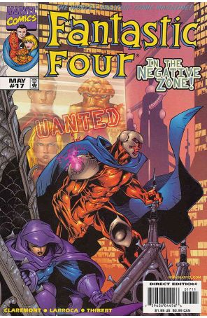 Fantastic Four (Vol. 3) 17 published by Marvel with cover art by Salvador Larroca