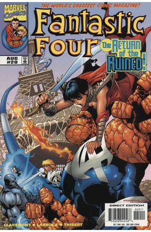Fantastic Four (Vol. 3) 20 published by Marvel with cover art by Salvador Larroca