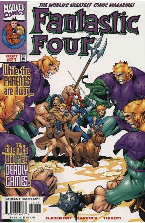 Fantastic Four (Vol. 3) 21 published by Marvel with cover art by Salvador Larroca