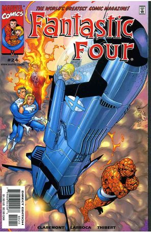 Fantastic Four (Vol. 3) 24 published by Marvel with cover art by Salvador Larroca