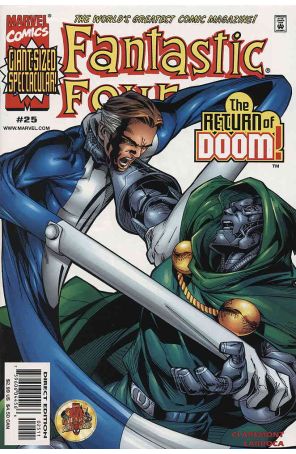 Fantastic Four (Vol. 3) 25 published by Marvel with cover art by Salvador Larroca