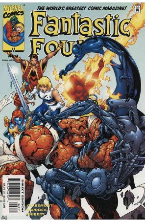 Fantastic Four (Vol. 3) 28 published by Marvel with cover art by Salvador Larroca