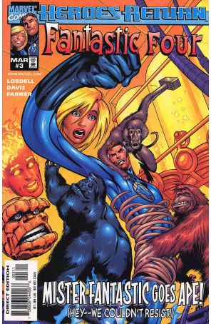 Fantastic Four (Vol. 3) 3 published by Marvel with cover art by Alan Davis