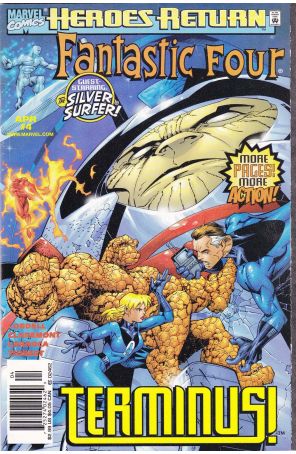 Fantastic Four (Vol. 3) 4 (Newsstand) published by Marvel with cover art by Salvador Larroca