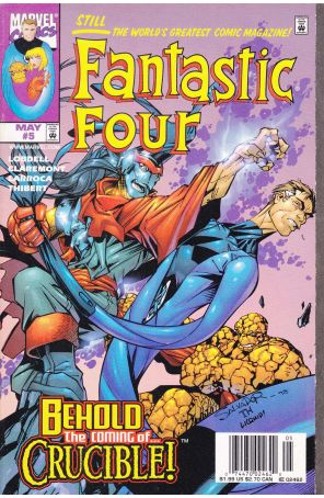 Fantastic Four (Vol. 3) 5 (Newsstand) published by Marvel with cover art by Salvador Larroca
