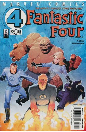 Fantastic Four (Vol. 3) 55 published by Marvel with cover art by Ariel Olivetti