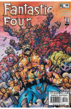 Fantastic Four (Vol. 3) 58 published by Marvel with cover art by Kieron Grant