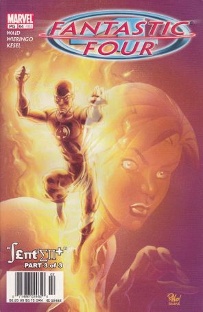 Fantastic Four (Vol. 3) 64 (Newsstand) published by Marvel with cover art by Mike Wieringo