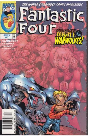 Fantastic Four (Vol. 3) 7 (Newsstand) published by Marvel with cover art by Salvador Larroca