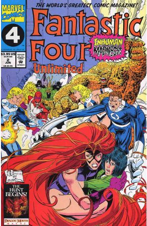 Fantastic Four Unlimited 2 published by Marvel with cover art by Brandon Peterson