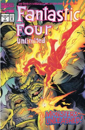 Fantastic Four Unlimited 7 published by Marvel with cover art by Claudio Castellini
