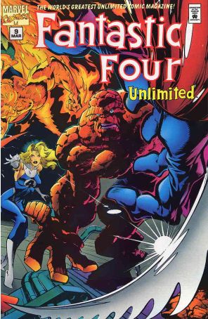 Fantastic Four Unlimited 9 published by Marvel with cover art by Claudio Castellini