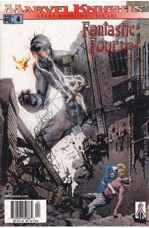 Fantastic Four: 1 2 3 4 4 (Newsstand) published by Marvel with cover art by Jae Lee