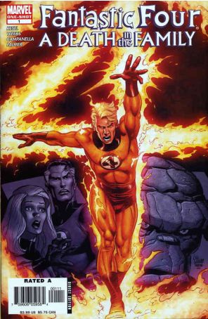 Fantastic Four: A Death in The Family 1 published by Marvel with cover art by Lee Weeks