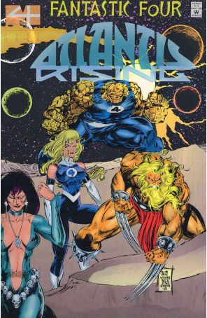 Fantastic Four: Atlantis Rising 2 published by Marvel with cover art by M.C. Wyman