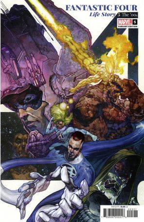 Fantastic Four: Life Story 5A published by Marvel with cover art by Simone Bianchi